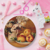 Assiettes En Carton Renoir - Pommes et Fleurs (Fête)