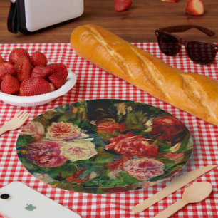 Assiettes En Carton Renoir - Rose,