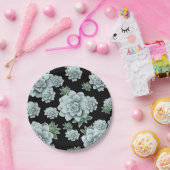 Assiettes En Carton Répétez l'impression sur le maillot noir (Fête)