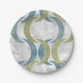 Assiettes En Carton Répétition géométrique III (Devant)