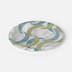 Assiettes En Carton Répétition géométrique III