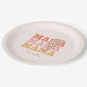 Assiettes En Carton Répétition Rustique "Mama" (Angle)