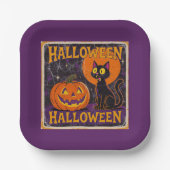 Assiettes En Carton Réplique "Scaredy Cat" vers 1950 (Recto)