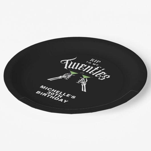 Assiettes En Carton Repose branchée sur My Twenties 30th Birthday Part (Angle)