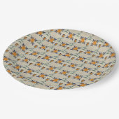 Assiettes En Carton Repro Tulipe jaune traditionnelle Delft Tile (Angle)