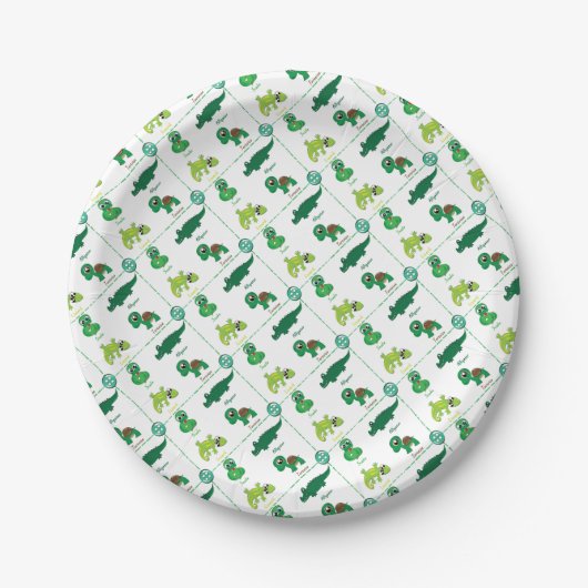 Assiettes En Carton reptile (Devant)