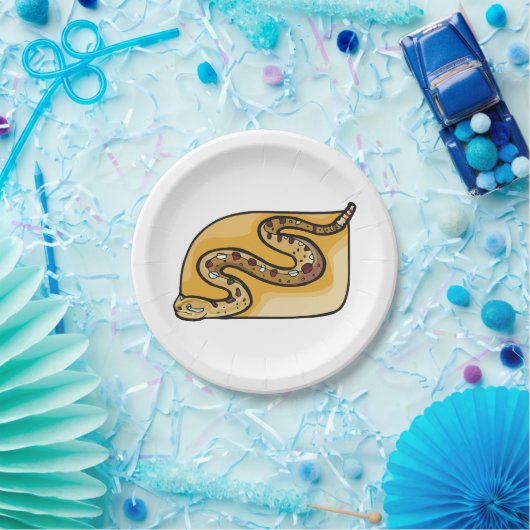 Assiettes En Carton Reptile de serpent (Fête)