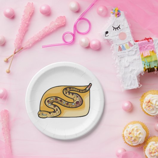 Assiettes En Carton Reptile de serpent (Fête)