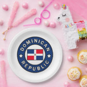 Assiettes En Carton République dominicaine (Fête)