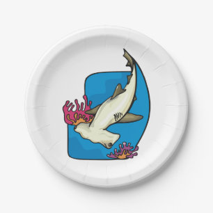 Assiettes En Carton Requin de Hammerhead