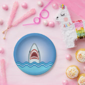Assiettes En Carton Requin drôle (Fête)
