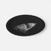 Assiettes En Carton Requin effrayant (Angle)