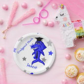 Assiettes En Carton Requin gradué (Fête)