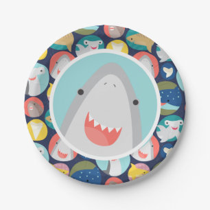 Assiettes En Carton Requin mignon