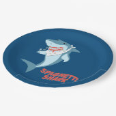 Assiettes En Carton Requin spaghetti (Angle)