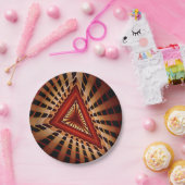 Assiettes En Carton Réseau d'Imaginaires 3D Conception graphique fract (Fête)