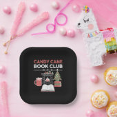 Assiettes En Carton Réserver Sucre de canne de Noël Book Club Bookish (Fête)