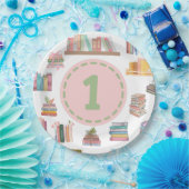Assiettes En Carton Réserver Thème Premier Anniversaire Plaque (Fête)