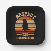 Assiettes En Carton Respectez Les Vacances De La Marmotte (Recto)