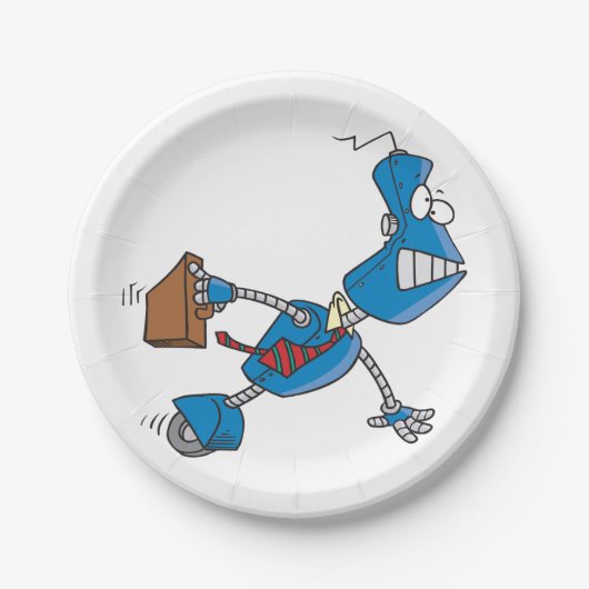 Assiettes En Carton Responsable de l'entreprise Robot (Devant)