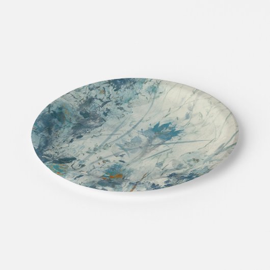 Assiettes En Carton Ressort bleu (Angle)