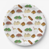 Assiettes En Carton Restaurant chinois à emporter Cuisine à emporter (Devant)