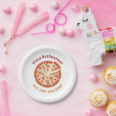 Assiettes En Carton Restaurant Pizza (Fête)