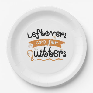 Assiettes En Carton Reste Pour Quitters Thanksgiving Diner