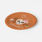 Assiettes En Carton Restez Éffrayant (Angle)