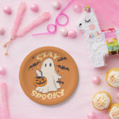 Assiettes En Carton Restez Éffrayant (Fête)