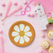 Assiettes En Carton Restez Super Cute Retro Daisy Plaques de papier à  (Fête)