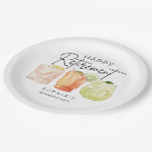 Assiettes En Carton Retirement Party (Angle)