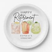 Assiettes En Carton Retirement Party (Devant)