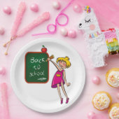 ASSIETTES EN CARTON RETOUR À L'ÉCOLE (Fête)