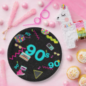 Assiettes En Carton Retour aux années 90, Rétro, n'importe quel âge (Fête)