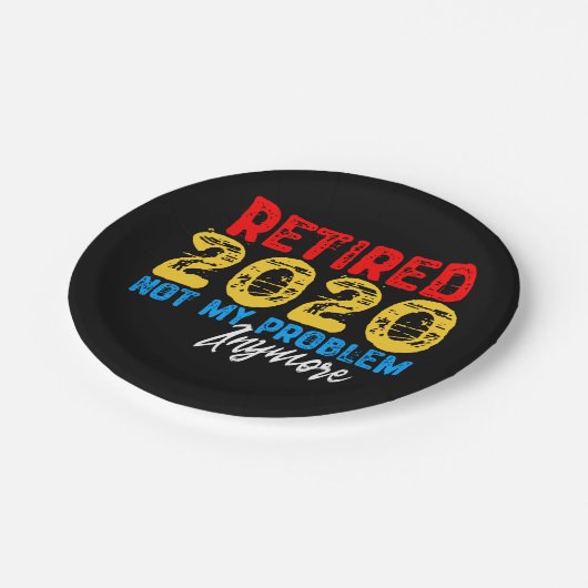 Assiettes En Carton Retraité 2020 Plus mon problème (Angle)