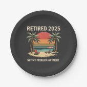 Assiettes En Carton Retraite 2025 Plus mon problème (Devant)