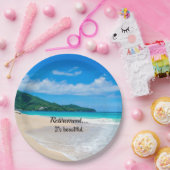 Assiettes En Carton Retraite...C'est beau (Fête)