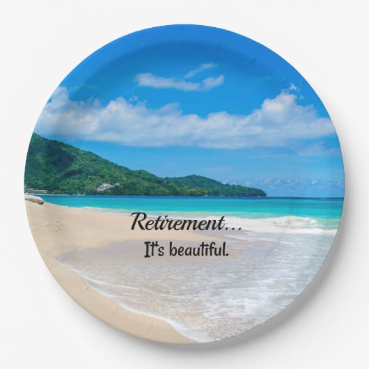 Assiettes En Carton Retraite...C'est beau (Devant)