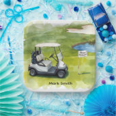 Assiettes En Carton Retraite de golf avec thème golf (Fête)