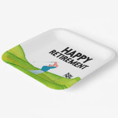 Assiettes En Carton Retraite de golf pour golfeur (Angulaire)