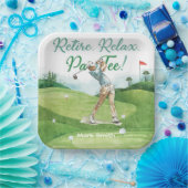 Assiettes En Carton Retraite de golf pour golfeur (Fête)