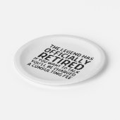 Assiettes En Carton Retraite disant (Angle)