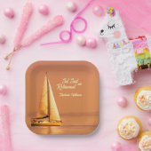 Assiettes En Carton Retraite Jeu voile dans la voile de retraite Nauti (Fête)