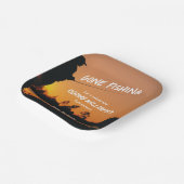 Assiettes En Carton Retraite Pêche Coucher du soleil Retraité Pêcheur (Angulaire)