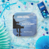 Assiettes En Carton Retraite Pêche Coucher du soleil Retraité Pêcheur (Fête)