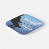 Assiettes En Carton Retraite Pêche Coucher du soleil Retraité Pêcheur (Angulaire)