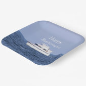 Assiettes En Carton Retraite photo bateau (Angulaire)