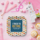 Assiettes En Carton Retraite pour les amoureux du Camping (Fête)