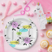 Assiettes En Carton Retro. (Fête)